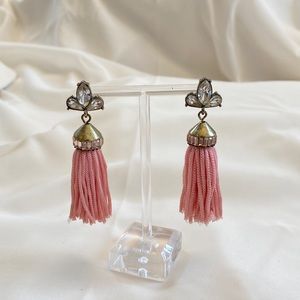 4/$25-Tassel Jewel Pink GemStones Earrings Jewelry